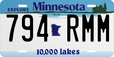 MN license plate 794RMM