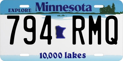 MN license plate 794RMQ