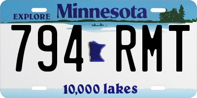 MN license plate 794RMT