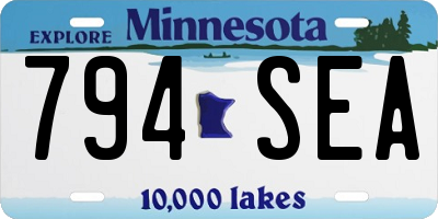 MN license plate 794SEA
