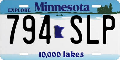 MN license plate 794SLP