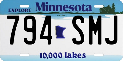 MN license plate 794SMJ