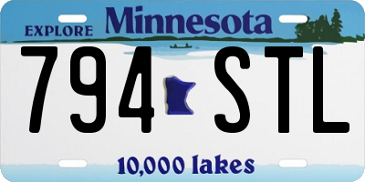 MN license plate 794STL