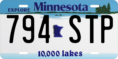 MN license plate 794STP