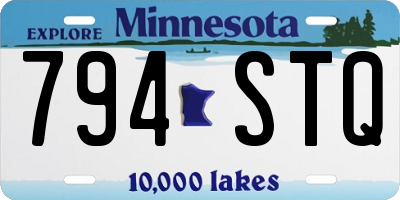 MN license plate 794STQ