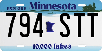 MN license plate 794STT