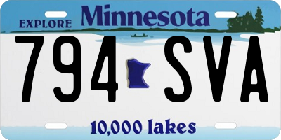 MN license plate 794SVA