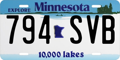 MN license plate 794SVB