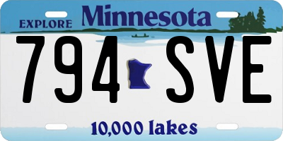 MN license plate 794SVE