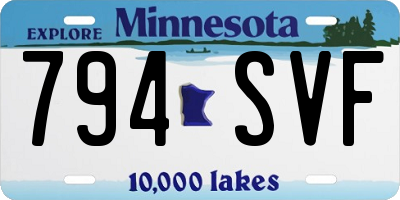 MN license plate 794SVF