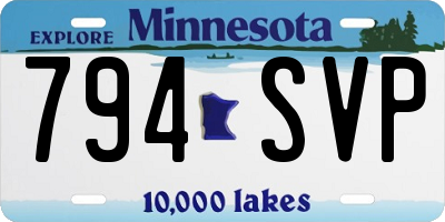 MN license plate 794SVP