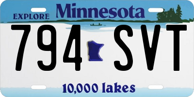 MN license plate 794SVT