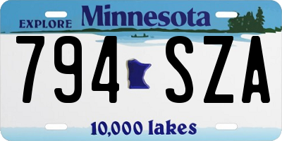 MN license plate 794SZA