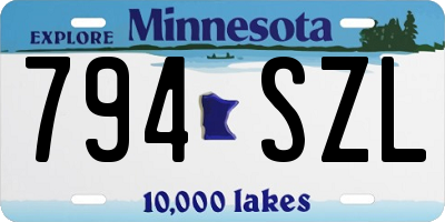 MN license plate 794SZL