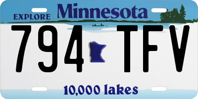 MN license plate 794TFV
