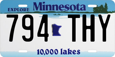 MN license plate 794THY