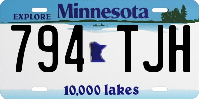 MN license plate 794TJH