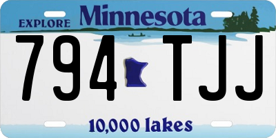 MN license plate 794TJJ