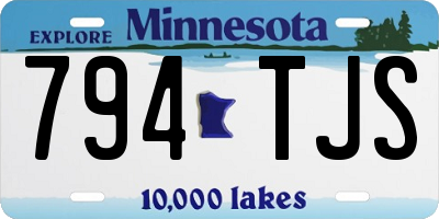MN license plate 794TJS