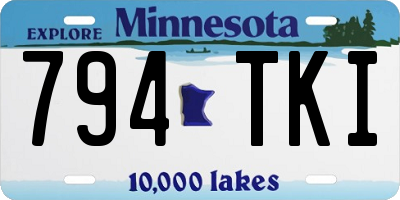MN license plate 794TKI