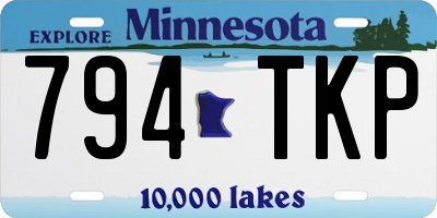 MN license plate 794TKP