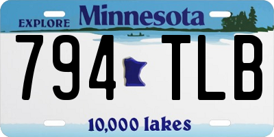 MN license plate 794TLB
