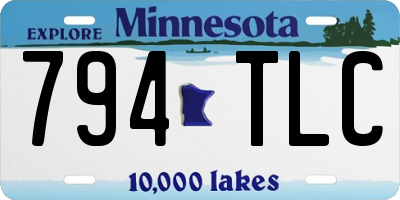 MN license plate 794TLC
