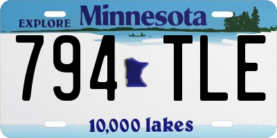 MN license plate 794TLE