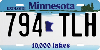 MN license plate 794TLH