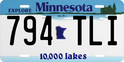 MN license plate 794TLI