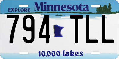 MN license plate 794TLL