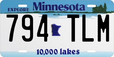 MN license plate 794TLM