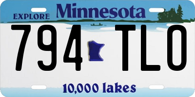 MN license plate 794TLO