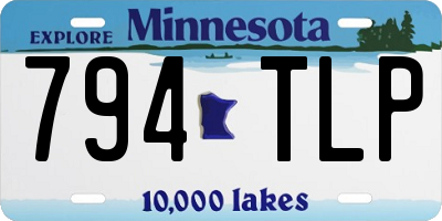 MN license plate 794TLP
