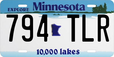 MN license plate 794TLR