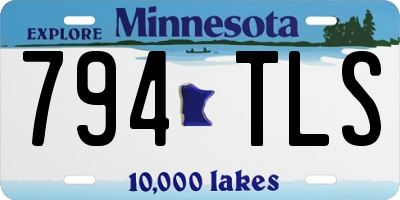 MN license plate 794TLS