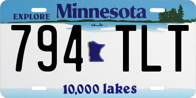 MN license plate 794TLT