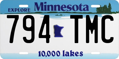 MN license plate 794TMC