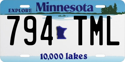 MN license plate 794TML