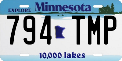 MN license plate 794TMP