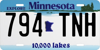MN license plate 794TNH