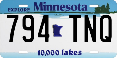MN license plate 794TNQ