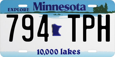 MN license plate 794TPH