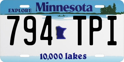 MN license plate 794TPI