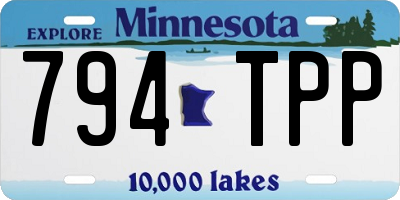 MN license plate 794TPP