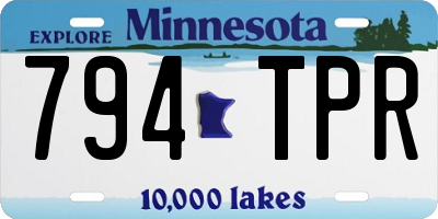 MN license plate 794TPR