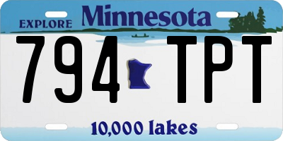 MN license plate 794TPT