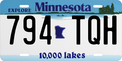 MN license plate 794TQH
