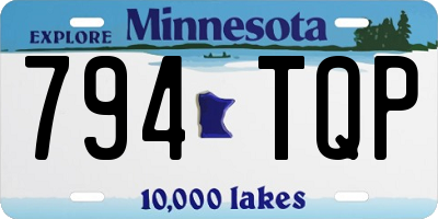 MN license plate 794TQP