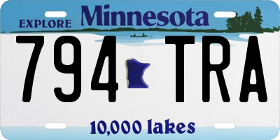 MN license plate 794TRA